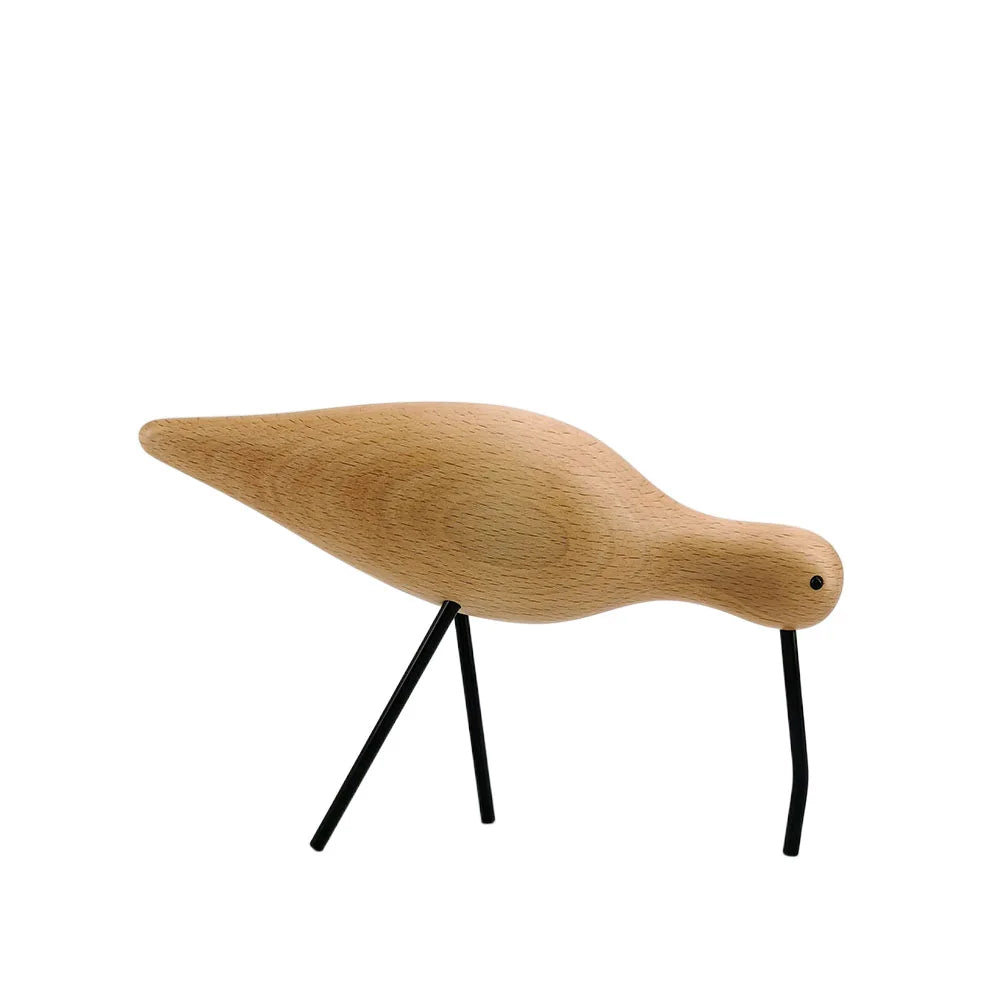 Beech Wooden Bird Family