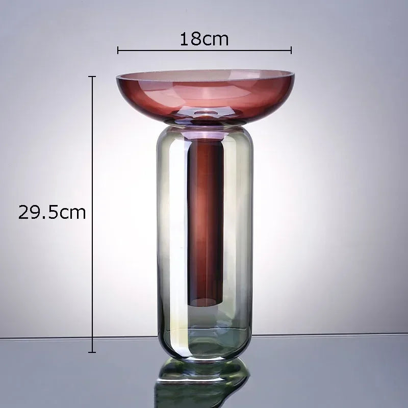 Hydroponic Glass Vessels tabletop home décor gardening system