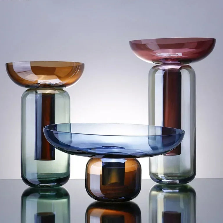 Hydroponic Glass Vessels tabletop home décor gardening system