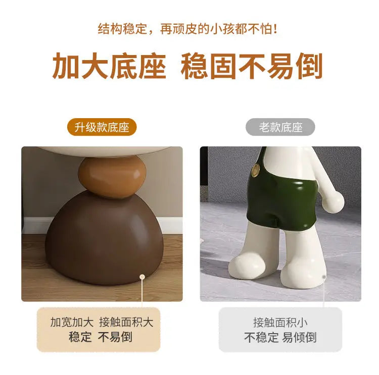 Home Furniture Creative Stone Statue Side Table Home Decor Living Room Craft Tea Table Bedroom Bedside Tables Small Storage Rack