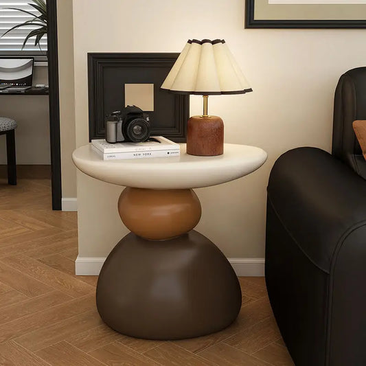 Home Furniture Creative Stone Statue Side Table Home Decor Living Room Craft Tea Table Bedroom Bedside Tables Small Storage Rack