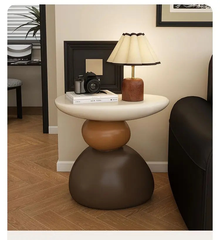 Home Furniture Creative Stone Statue Side Table Home Decor Living Room Craft Tea Table Bedroom Bedside Tables Small Storage Rack