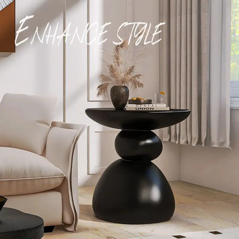 Home Furniture Creative Stone Statue Side Table Home Decor Living Room Craft Tea Table Bedroom Bedside Tables Small Storage Rack