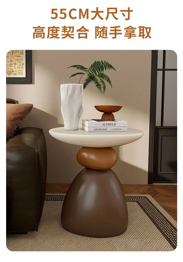 Home Furniture Creative Stone Statue Side Table Home Decor Living Room Craft Tea Table Bedroom Bedside Tables Small Storage Rack