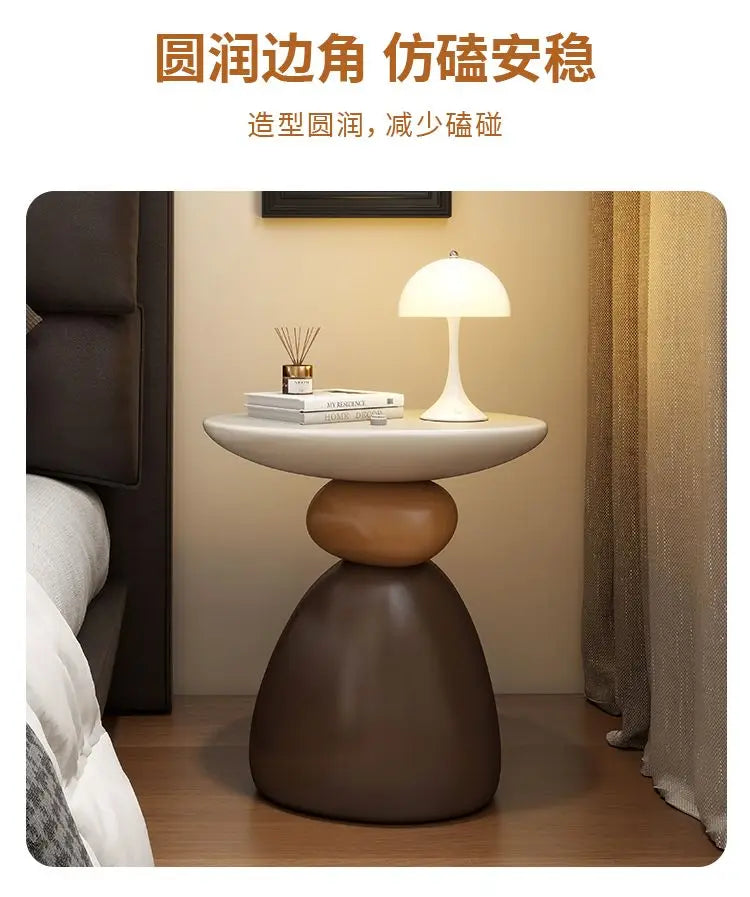 Home Furniture Creative Stone Statue Side Table Home Decor Living Room Craft Tea Table Bedroom Bedside Tables Small Storage Rack